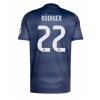 Real Madrid Antonio Rudiger #22 Bortedrakt 2025-26 Kortermet